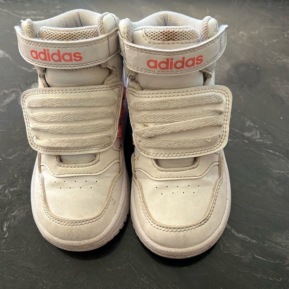 Adidas Kids High-Top Sneakers - Cream